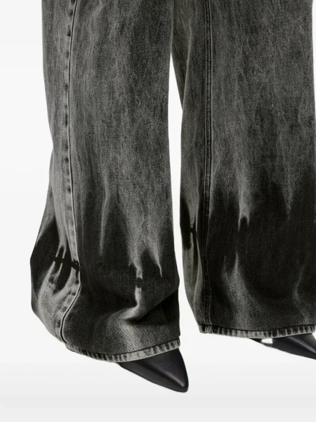 Blugi Karl Lagerfeld Jeans cu talie joasă gri