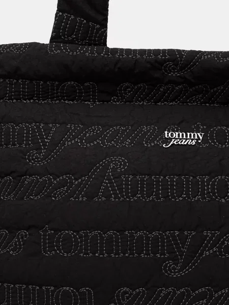 Tommy Jeans шопинг чанта дамска черно