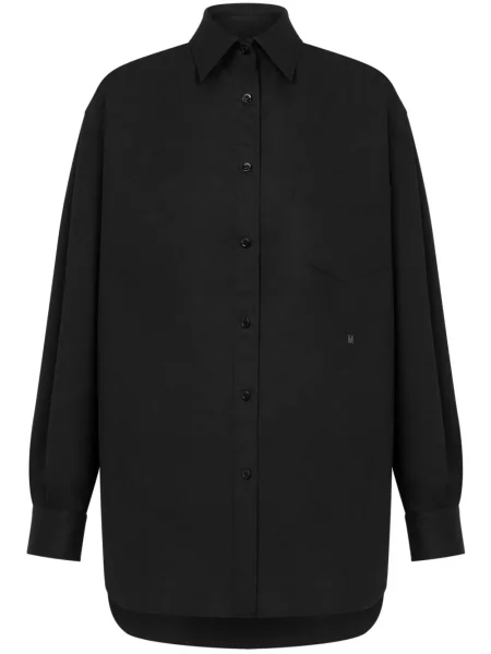 Cămașă Moschino cu broderie negru