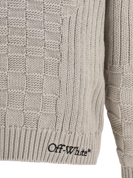 Pulover Off-white alb