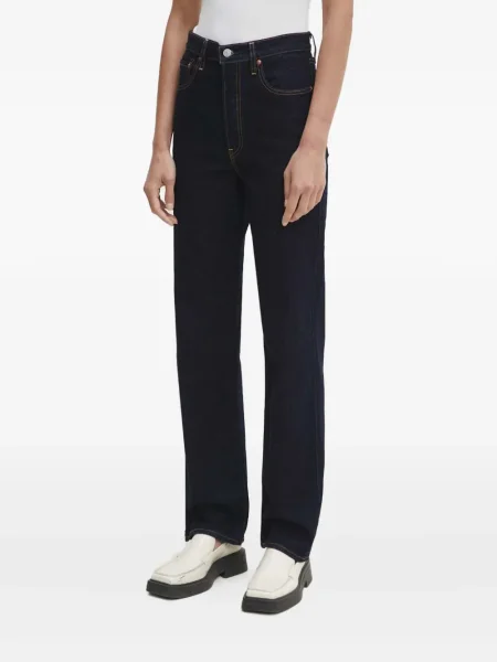 Retro lepršave traperice Levi's® lepršave s izlizanim efektom plava