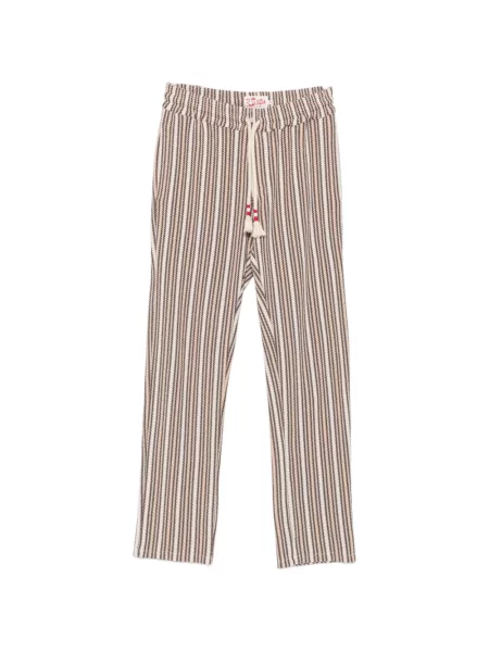 Pantaloni Mc2 Saint Barth cu dungi cu cordon