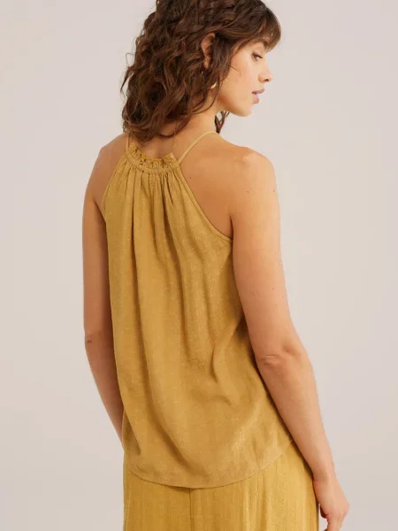 WE Fashion Top muștar galben