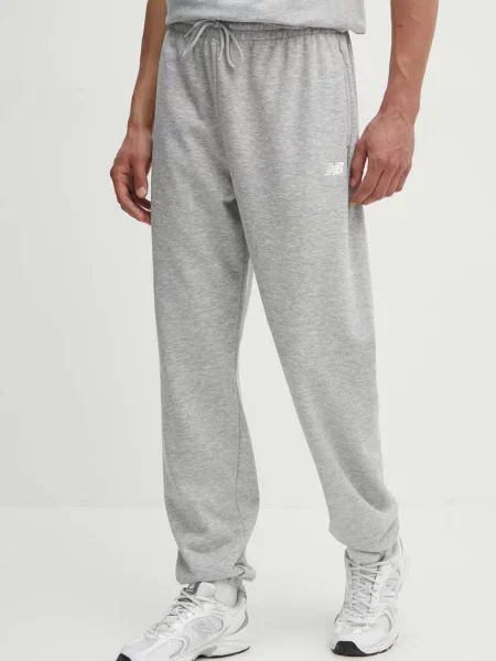 Donji dio trenirke New Balance Sport Essentials melanž siva