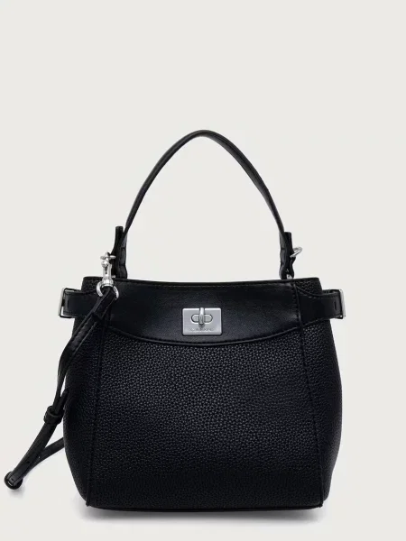 Torebka crossbody Calvin Klein skórzana czarna