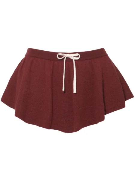 Fusta mini Cashmere In Love din cașmir maro