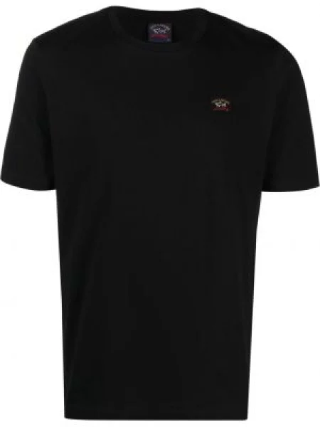 Tricou Paul & Shark cu autograf negru