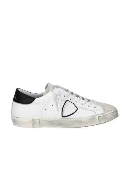 Sneakersy Philippe Model skórzane do tenisa białe