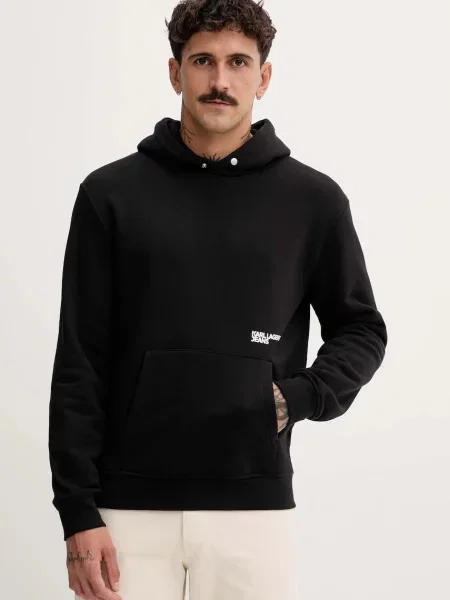 Geacă de blugi Karl Lagerfeld Jeans alb