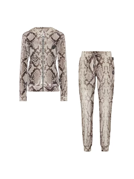 Kombinezon Philipp Plein z kapturem beżowy