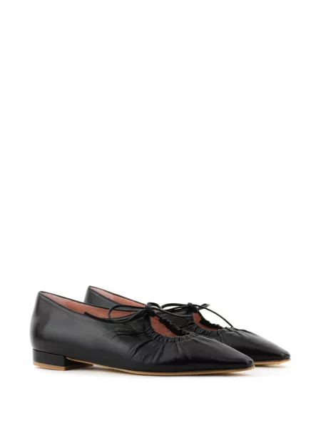 Balerini Paul Warmer din piele negru