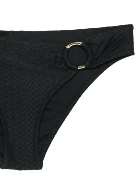 Bikini Heidi Klein cu model piele de șarpe negru