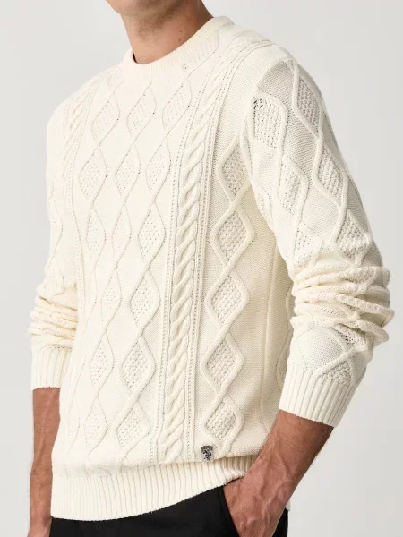 U.S. Polo Assn. светр Heritage Aran Nep Knit Crew