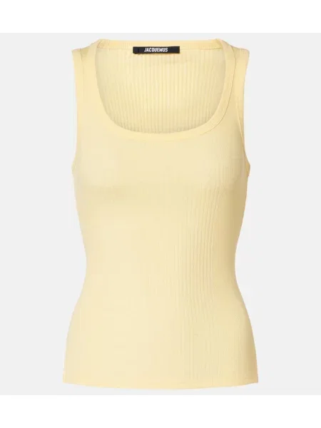 Top Jacquemus galben