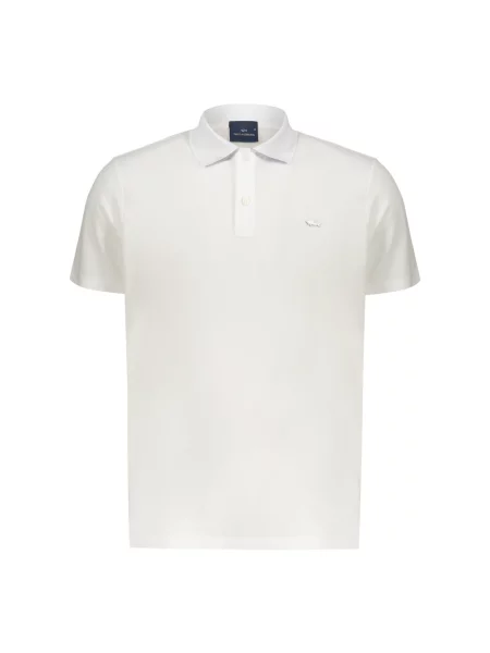Koszulka polo Paul & Shark z krótkim rękawem biała