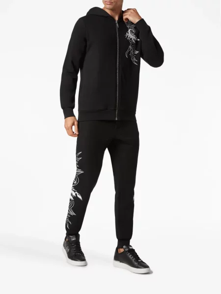 Hanorac cu glugă Philipp Plein negru
