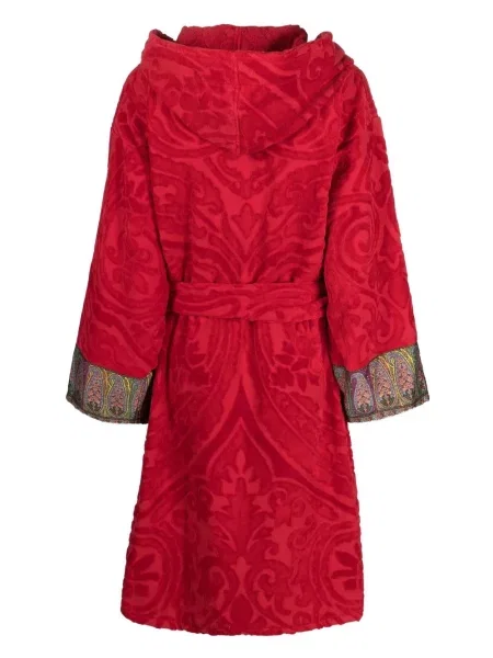 Chalatas Etro Home su paisley raštu raudona