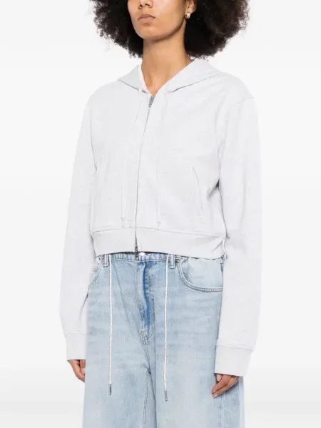 Decupat hanorac cu glugă Alexander Wang gri