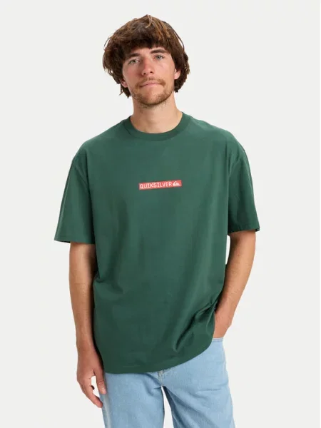 Quiksilver Футболка Dna Clicker Regular Fit зелений