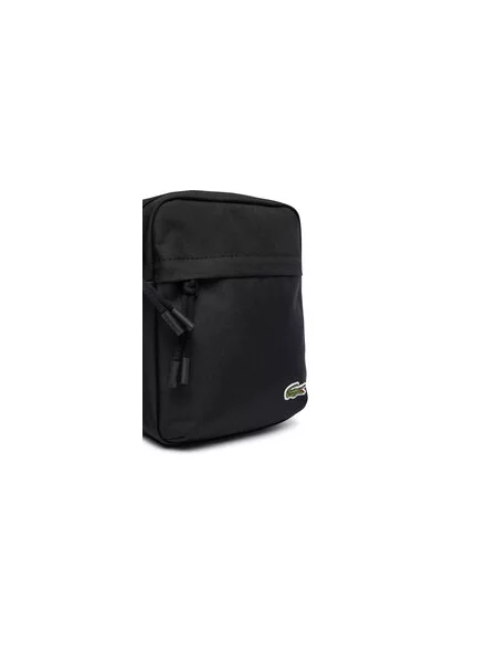 Crossbody torba Lacoste črna