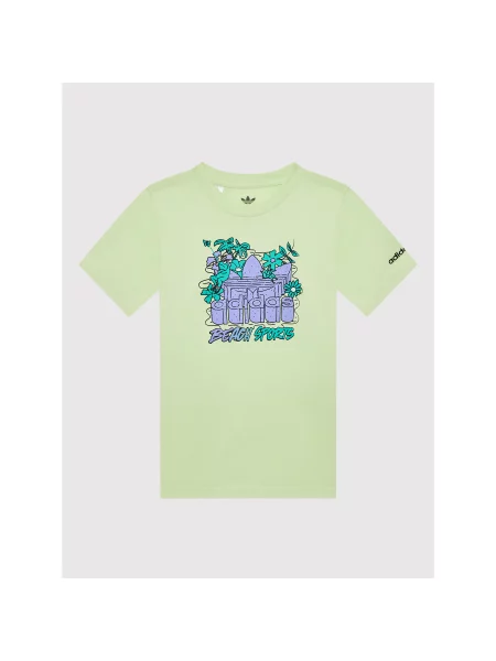 Adidas T-shirt Graphic Stoked Beach žuta