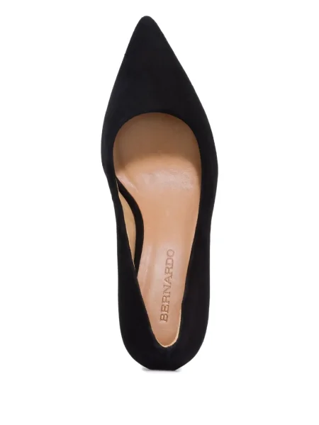 Pantofi cu toc Bernardo din piele de căprioară negru