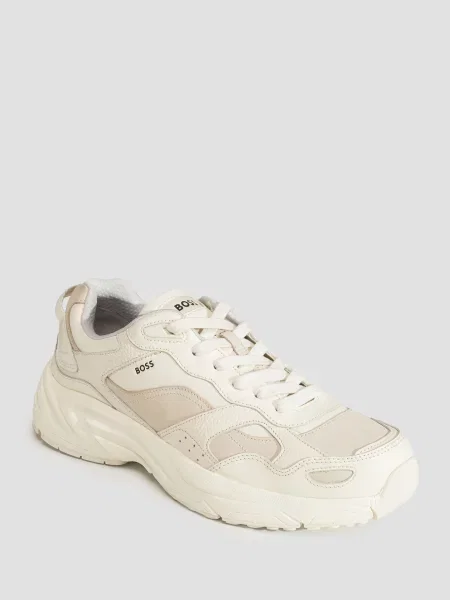 Sneakersy BOSS beżowe
