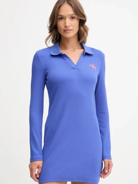 Calvin Klein Jeans sukienka niebieska