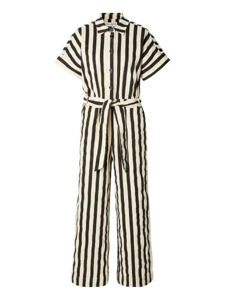 Lollys Laundry Kombinezon Mathilde svijetlobež crna