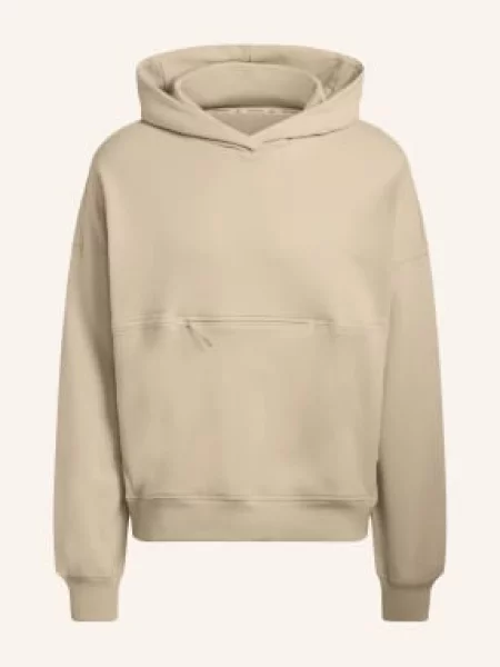 Adidas Mikina S Kapucí Hermanos Koumori béžová šedá