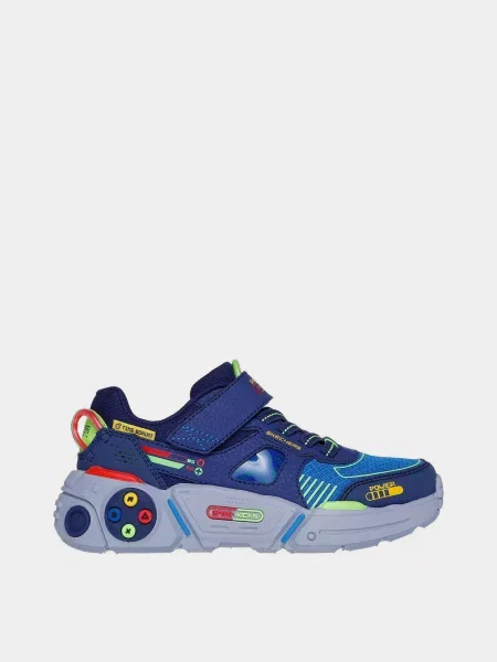 Дитячі Кросівки повсякденні Skechers GAMETRONIX штучна шкіра/текстиль синій