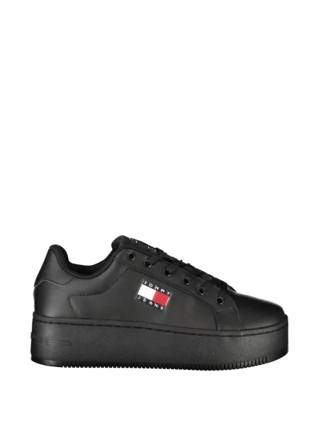 Sneakerși Tommy Hilfiger cu autograf negru