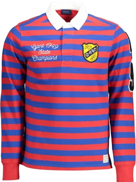 Polo Gant cu mâneci lungi roșu