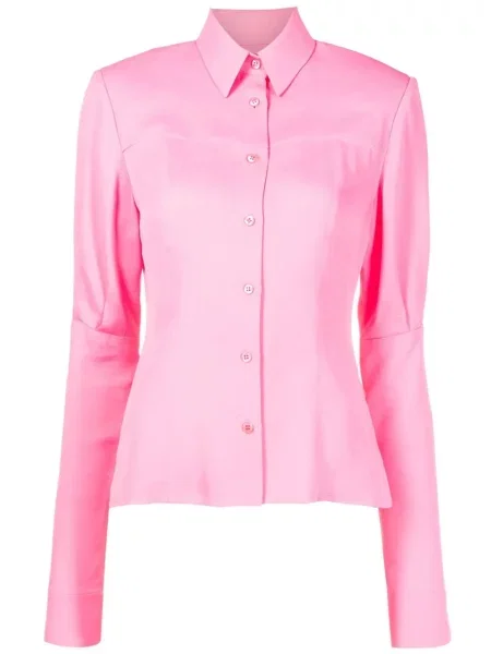 Cămașă Gloria Coelho lungă roz