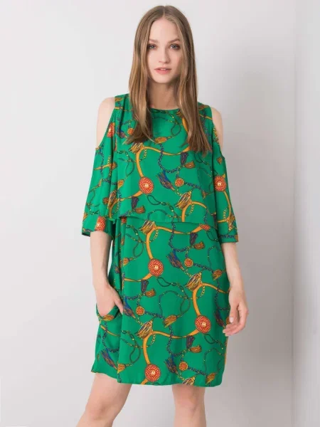 Rochie Fashionhunters de costum verde