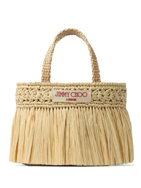 Geantă de plajă Jimmy Choo cu franjuri