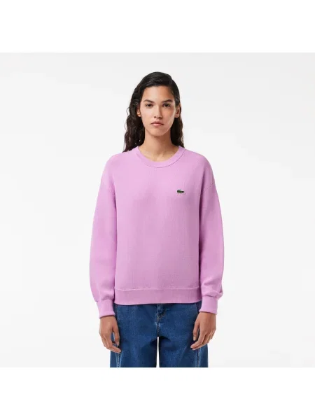 Lacoste светр з круглим вирізом білий