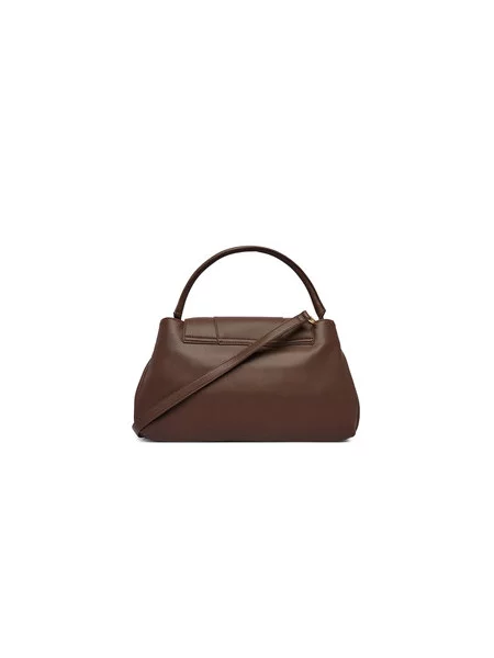 Love Moschino klasična torbica iz umetnega usnja rjava