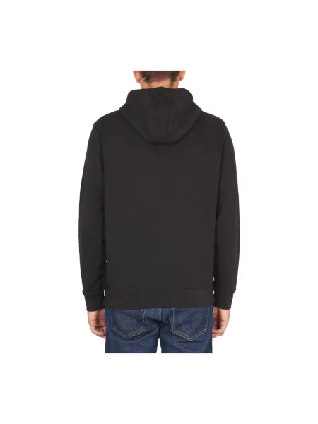 Bluza z kapturem Barbour z logo czarna