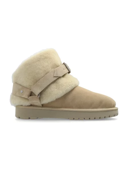 Puszyste botki Burberry beżowe