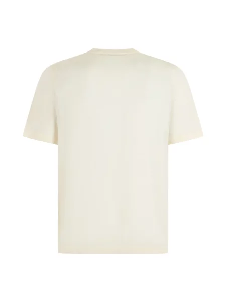 BOSS t-shirt swetrowy wełniany BOSS X DAVID BECKHAM beżowa