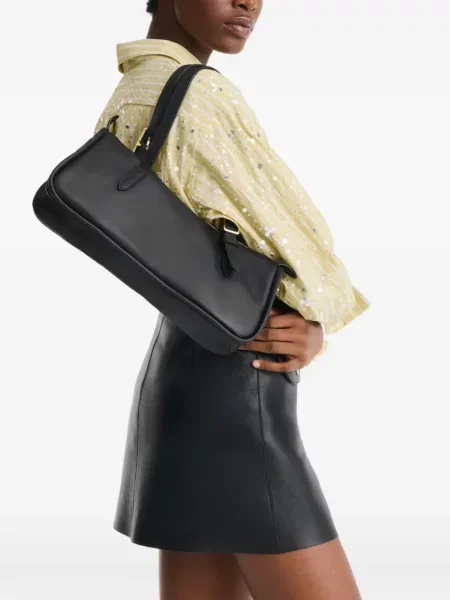 Geantă Longchamp cu cataramă negru