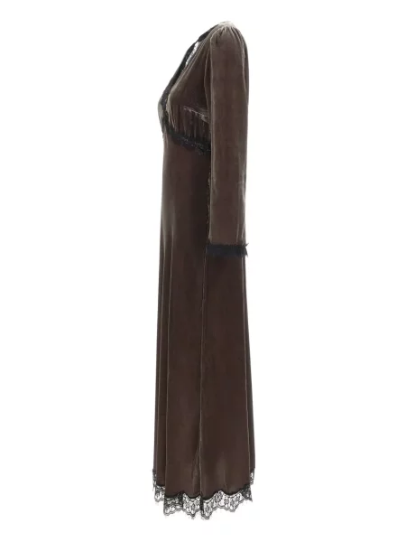 Rochie Rixo din dantelă de costum maro