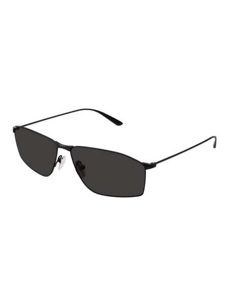 Lniane okulary przeciwsłoneczne Balenciaga czarne