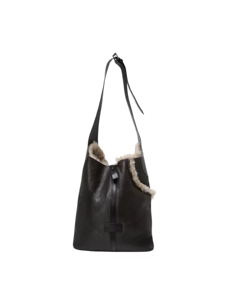 Torebka skórzana Vsp skórzana szara