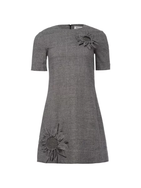 Rochie mini Monse în carouri gri