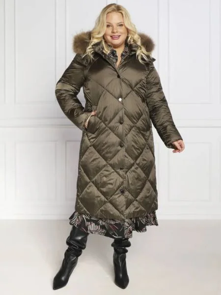 Persona by Marina Rinaldi Geacă PASTELLO plus size | Straight fit verde