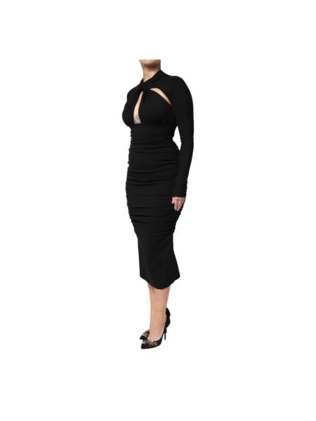 Sukienka midi Dolce And Gabbana czarna