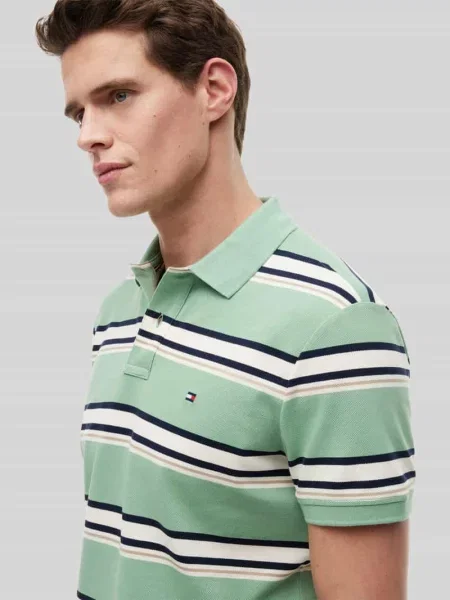 Koszulka polo o kroju regular fit z mieszanki bawełny Tommy Hilfiger
