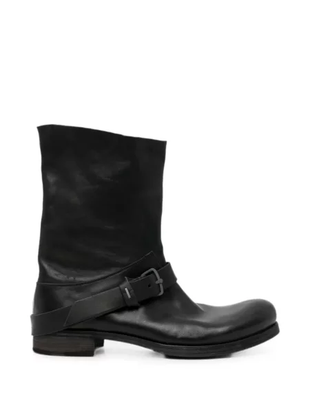 Botine Ma+ cu cataramă cu bretele negru